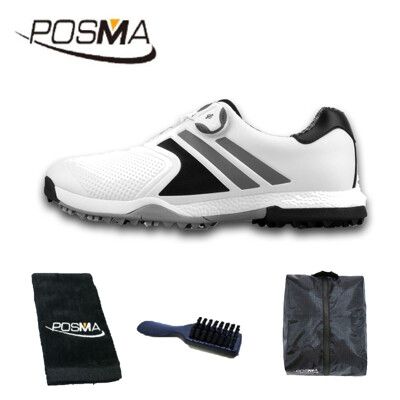 高爾夫男士防水運動鞋旋轉鞋扣 男鞋 golf shoes   GSH118WBGRY