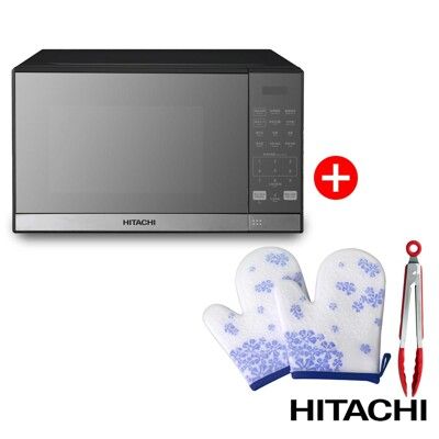 下殺促銷！送隔熱手套【日立HITACHI】32L微電腦鏡面微波爐 HMR-DS3213 保固一年