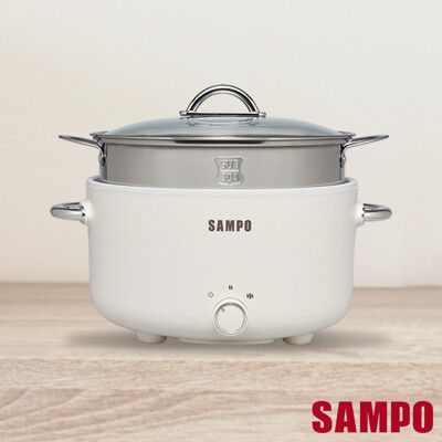 【聲寶SAMPO】3L日系多功能料理鍋(蒸鍋) TQ-YA30C 美食鍋 電火鍋