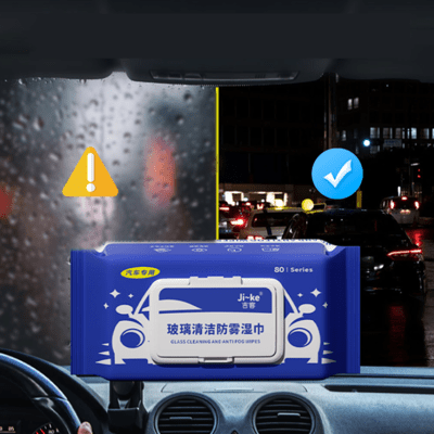 車用玻璃防霧濕紙巾 80抽 後照鏡防霧 汽車玻璃防霧 車用防霧濕巾 玻璃防霧紙巾 濕紙巾 除霧