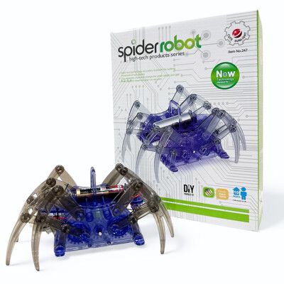 電動蜘蛛 蜘蛛機器人 機械獸 爬行 物理科學 教學玩具 科學玩具 DIY教學 太陽能玩具