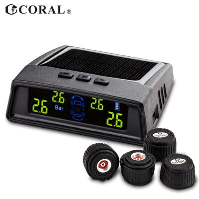 CORAL TPMS-406 無線太陽能胎外式胎壓偵測器-無線傳輸技術