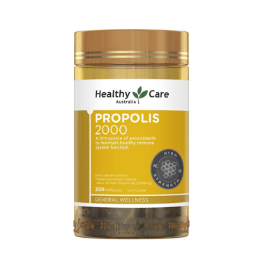 Healthy Care 澳洲皇家蜂膠膠囊食品 2000mg / 200顆/瓶【澳洲晶艷】