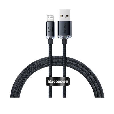 【Baseus 倍思】晶耀 USB to Lightning 2.4A 快充數據線 1.2m