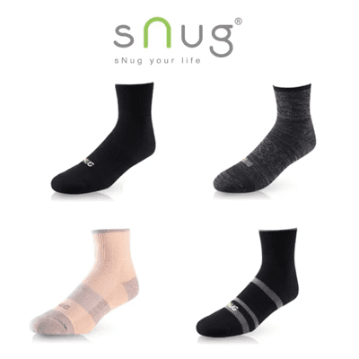 【sNug】動能氣墊運動襪 (除臭襪/無痕襪口)