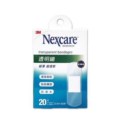 OK繃【3M】3M Nexcare 透明繃 20片裝(2.5x7.2公分) 透明繃帶