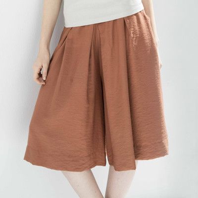 【HEDY赫蒂】寬版褲裙(棕.竽卡)(M/L)