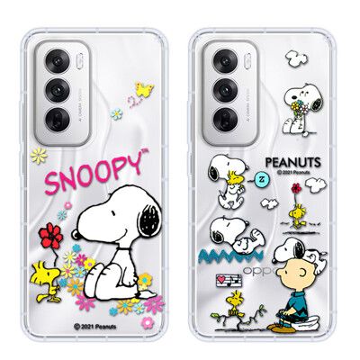 【SNOOPY/史努比】OPPO Reno12 防摔氣墊空壓保護手機殼