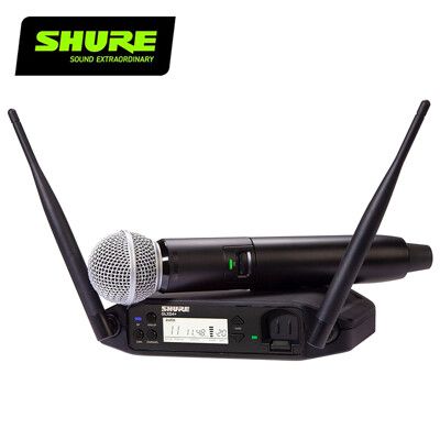 SHURE GLXD24+/SM58 手持式人聲麥克風/高級數位無線麥克風系統-PLUS款最新5.8