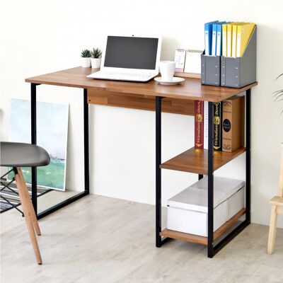 《HOPMA》簡約層架工作桌 台灣製造 雙向桌 工業風桌 電腦桌 辦公桌 書桌