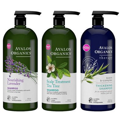 獨家授權代理商【Avalon Organics】有機精油家庭號洗髮精 946ml/32oz