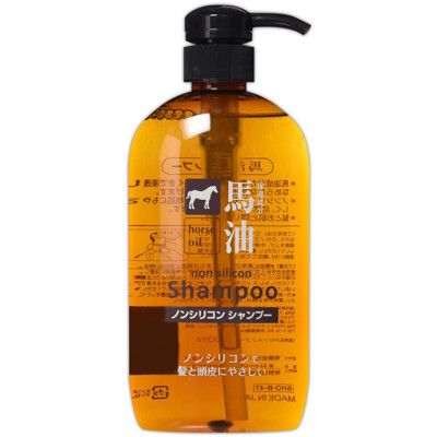 日本【熊野】馬油洗髮精(零矽靈)600ml