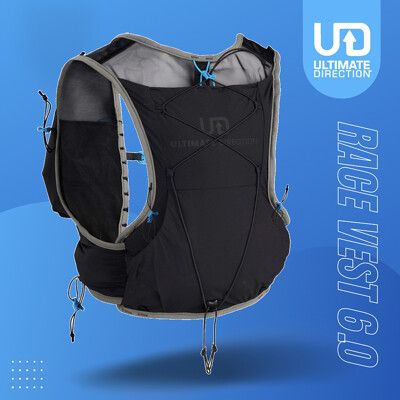 【Ultimate Direction美國】Race Vest 6.0 輕量化路跑背心 男 黑瑪瑙