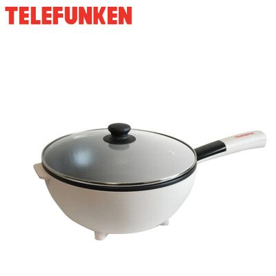 電器妙妙屋-【TELEFUNKEN 德律風根】麥飯石不沾鍋電炒鍋(LT-FP2204)