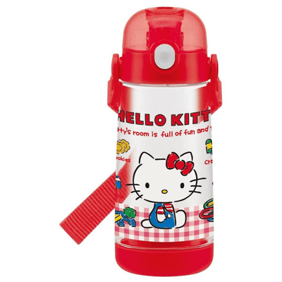 日本 凱蒂貓 Hello Kitty 塑膠彈蓋直飲水壺(PDDR5/480ML)