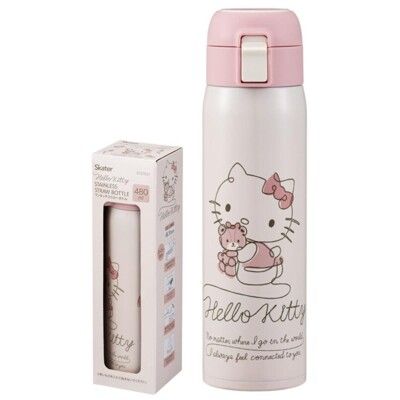 凱蒂貓 Hello Kitty 不鏽鋼保溫保冷彈蓋吸管水壺(STOT5ST/480ML)