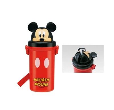 迪士尼 DISNEY 米奇 MICKEY 立體造型塑膠吸管水壺(SST5HD/500ML)