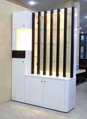 【歐風別館】萊亞4.2尺日式白色烤漆隔間櫃【屏風】【基隆至台中免運費】