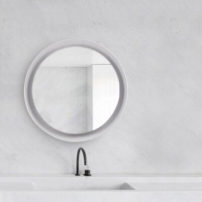 18PARK-圓鏡 [65cm,白色]