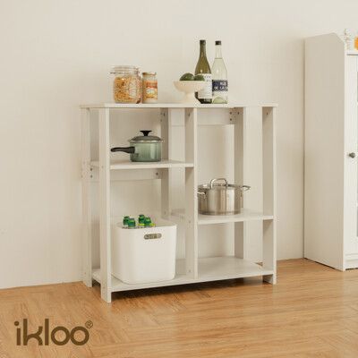 【ikloo】簡約收納置物架/廚房收納櫃 BCF41