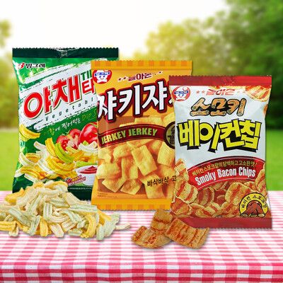 即期下殺⏱️買一送一🔥【韓味不二】韓國超人氣品牌Binggrae風味餅乾(烤肉風味/蔬菜風味/培根