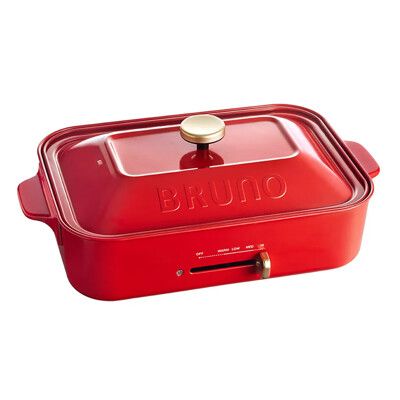 Bruno BOE021 多功能電烤盤-經典款 紅色【水水家電】