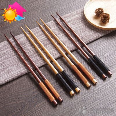 【溫度】日式和風纏線櫸木尖頭筷子(1雙入) 4款可選(長約22.5cm)筷子/木筷/餐具