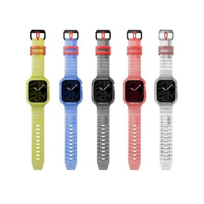 SKINARMA 街頭 潮流 一體成形 保護殼防摔殼錶帶 適 Apple Watch 44 45mm