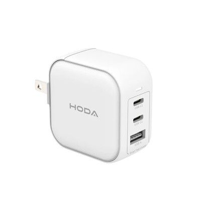 HODA 65W GaN 氮化鎵 三孔 充電器 適 iPhone 16 15 14 13