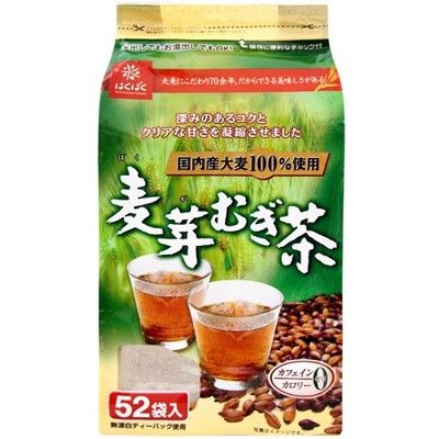 +東瀛go+ HAKUBAKU 麥芽麥茶 52袋入 麥芽混合茶 可冷沖熱泡 日本麥茶  無咖啡因