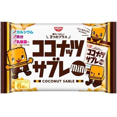 +東瀛go+ 日清 NISSIN CISCO SABLE 可口奶滋 法式餅乾 90g 椰子餅 6袋