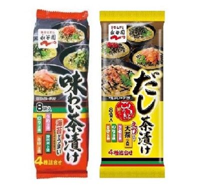 +東瀛go+ 日本進口 永谷園 平袋 綜合茶漬/鰹魚湯頭風味茶漬 8袋入 飯友 茶泡飯 香鬆 配飯