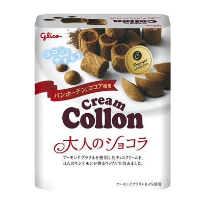 +東瀛go+  glico 固力果 Cream Collon 大人可可風味 卡龍 可可捲心酥 可龍捲