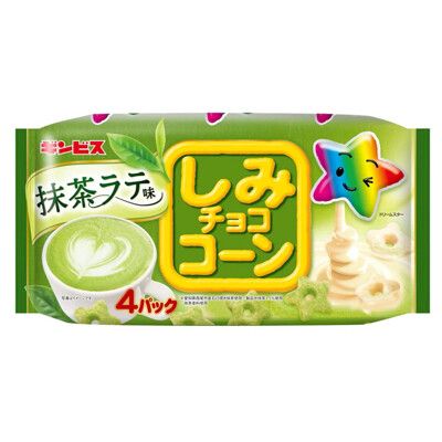 +東瀛go+GINBIS 抹茶星星玉米脆餅 4袋入 玉米脆餅 可可味 全粒粉 造型餅乾 日本必買