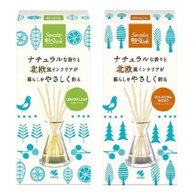 +東瀛go+(特價)日本製 小林製藥 Sawaday 北歐風 居家香氛擴香 木質香/檸檬葉 室內芳香