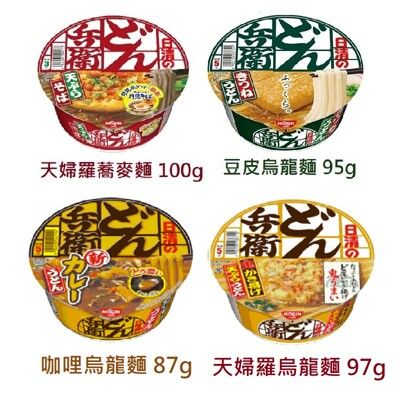 +東瀛go+ 日清 兵衛  豆皮烏龍麵 清爽咖哩烏龍麵 沖繩蕎麥麵 天婦羅蕎麥麵 鴨肉蕎麥麵