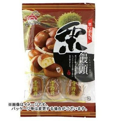 +東瀛go+ LAMAN 拉曼 栗子饅頭8個入 栗饅頭 個別包裝 和菓子 日式點心 半生果子 日式