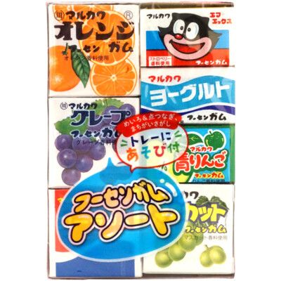 +東瀛go+ 丸川 綜合口香糖 七味泡泡口香糖 7個入 口香糖 泡泡糖 懷舊零食 日本原裝