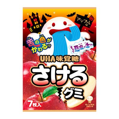 +東瀛go+ (特價) UHA 味覺糖 撕吧!蘋果味軟糖 30.1g 軟糖 期間限定 蘋果味 日本必