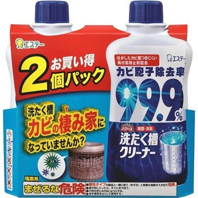 +東瀛go+ 日本原裝進口 ST雞仔牌 洗衣槽專用清潔劑2入組 550gx2入 胞子除去率99.9%