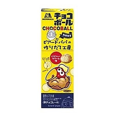 +東瀛go+森永 MORINAGA Beard Papa 奶油泡芙可可球 77g 期間限定 日本必買