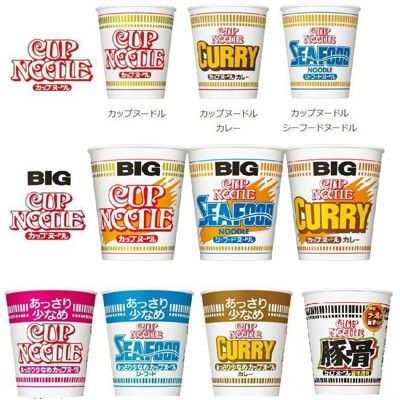 +東瀛go+ (特價)日清杯麵 Nissin 拉麵泡麵(中碗) 醬油/海鮮/咖哩 cupnoodle