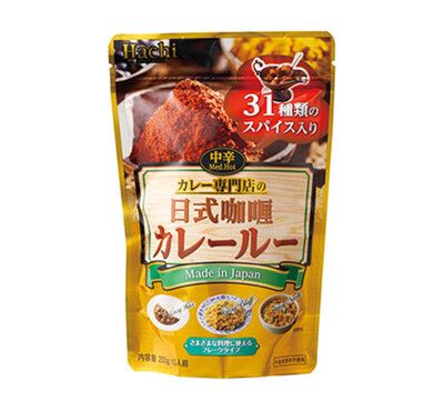 +東瀛go+ Hachi 哈奇 咖哩專門店 中辛 日式咖哩粉 咖哩粉 咖哩 調理品 料理