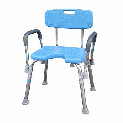 YAHO 耀宏 機械椅 YH122-2 鋁合金浴室椅 扶手可拆 有背洗澡椅
