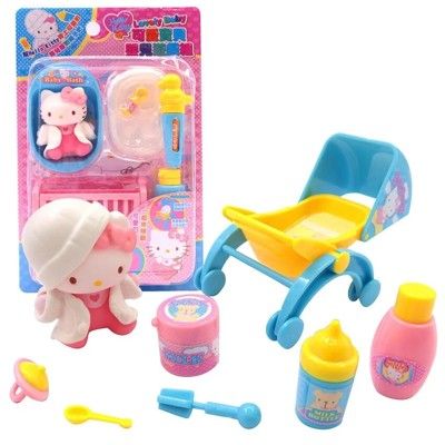 正版授權 Hello Kitty 凱蒂貓 可愛寶貝嬰兒遊戲組 ST安全玩具【05A599】