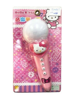 Hello Kitty 凱蒂貓麥克風  音樂麥克風玩具 造型麥克風  正版授權【05A559KT】