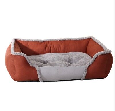 四季通用保暖可拆洗貓狗寵物窩方形床(大號)  狗窩 貓床 寵物窩 保暖寵物窩 四季睡窩 床型睡床