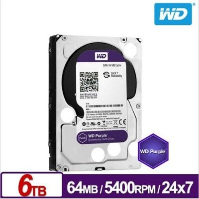 WD 60PURX 紫標 6TB 3.5吋 監控系統硬碟