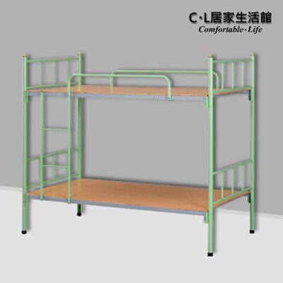 【C.L居家生活館】Y420-1 3x6尺單人圓管雙層鐵床/床架/單人床架