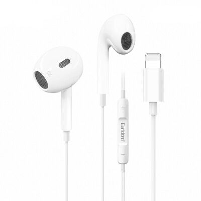 Apple Lightning 8pin經典高音質入耳式線控耳麥耳機(E62)